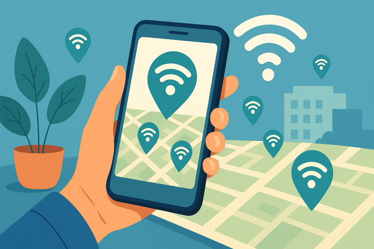 Program om gratis WiFi te vind